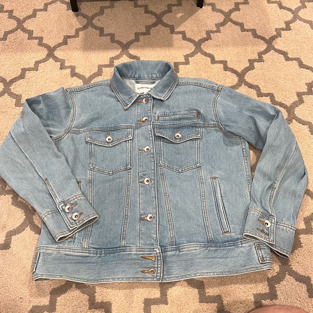 Elizabeth & James Light Wash‎ Boxy Denim Jacket M light wash